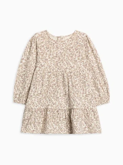 Colored Organics Kids'  Organic Cotton Sofia Long Sleeve Tiered Dress