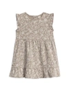Colored Organics Organic Cotton Tilly Tiered Dress In Brown