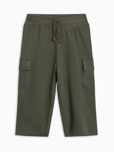 Colored Organics Kids'  Organic Cotton Will Cargo Pants In Green