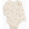 Colored Organics Kids'  Organic Holiday River Bodysuit In Neutral