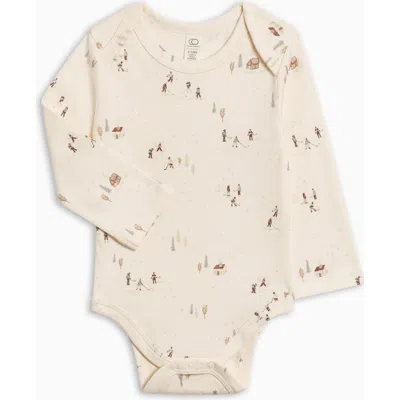 Colored Organics Kids'  Organic Holiday River Bodysuit In Neutral