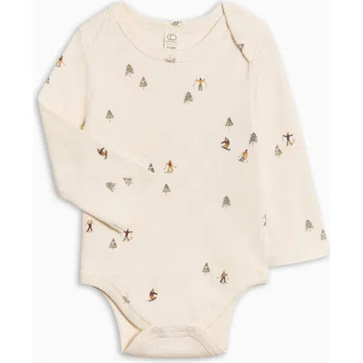 Colored Organics Kids'  Organic Holiday River Bodysuit In Neutral