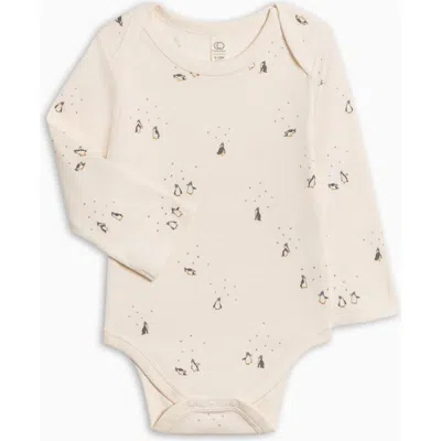 Colored Organics Kids'  Organic Holiday River Bodysuit In Neutral