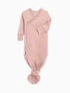 Colored Organics Kids'  Organic Indy Kimono Gown In Pink