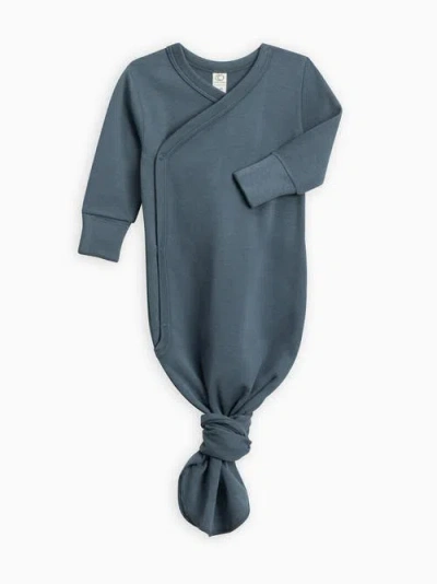Colored Organics Kids'  Organic Indy Kimono Gown In Blue
