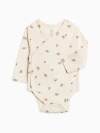 Colored Organics Kids'  Organic Kai Kimono Bodysuit In Neutral