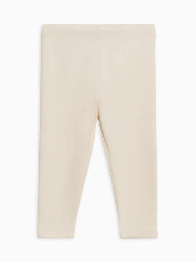 Colored Organics Babies'  Organic Lennon Ribbed Leggings In White