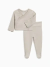 Colored Organics Kids'  Riley 2 Piece Kimono Wrap Top And Pant Set