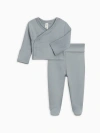 Colored Organics Riley 2 Piece Kimono Wrap Top And Pant Set