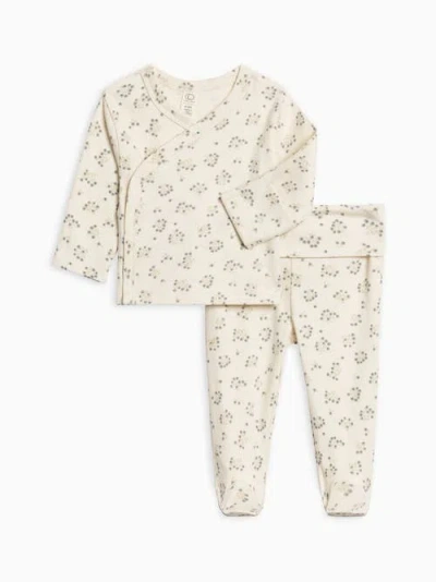 Colored Organics Kids'  Riley 2 Piece Kimono Wrap Top And Pant Set