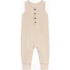 Colored Organics Babies'  Wade Organic Waffle Tank Romper In Gray