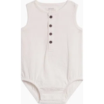 Colored Organics Kids'  Wren Organic Seersucker Tank Bubble Romper