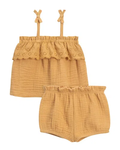 Colored Organics Kids' Zuri Muslin Set In Yellow
