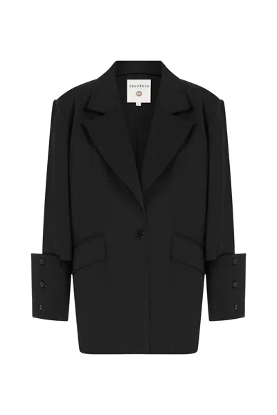 Coloreve Women's Black Neo Poet Blazer