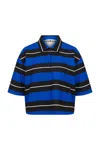 Coloreve Women's Blue Navy Striped T-shirt In Blue