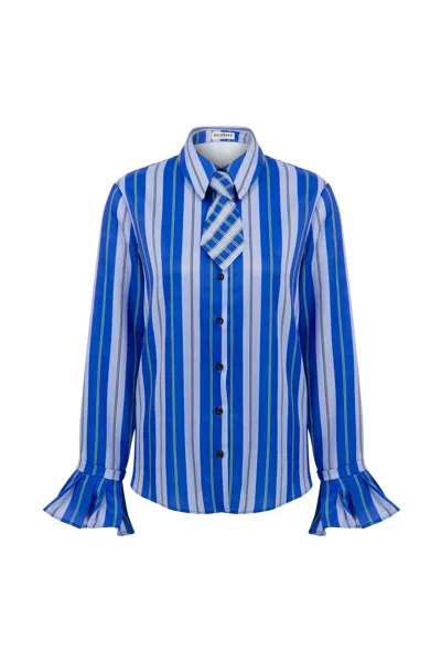 Coloreve Women's Blue Sky Striped Shirt