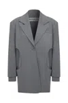 Coloreve Women's Grey Hole Blazer In Gray