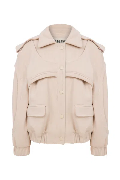 Coloreve Women's Neutrals Soft Cave Biker Jacket