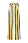 Coloreve Women's Yellow Striped Pants In Yellow