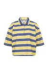 Coloreve Women's Yellow Striped T-shirt In Yellow