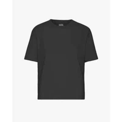 Colorful Standard Boxy Crop T-shirt Deep Black