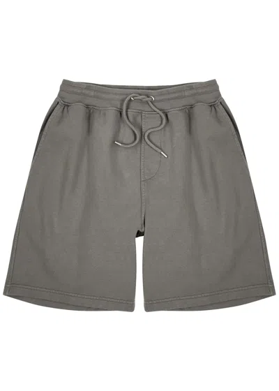 Colorful Standard Cotton Shorts In Dark Grey