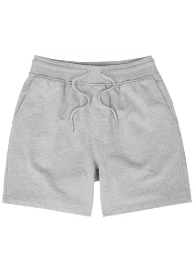 Colorful Standard Cotton Shorts In Grey