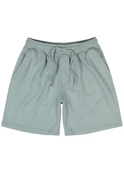Colorful Standard Cotton Shorts In Light Blue