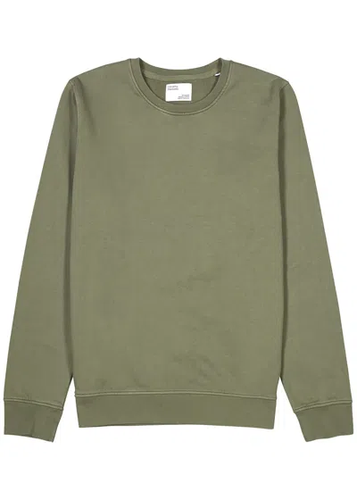 Colorful Standard Cotton Sweatshirt In Olive