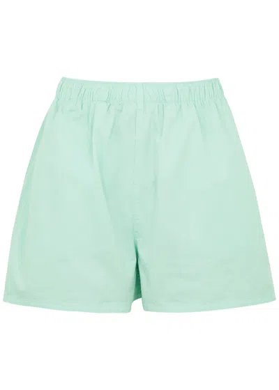 Colorful Standard Cotton-twill Shorts In Light Blue