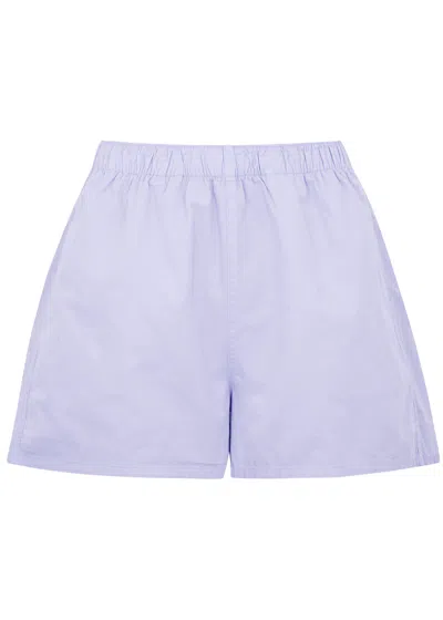 Colorful Standard Cotton-twill Shorts In Lilac