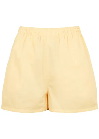 Colorful Standard Cotton-twill Shorts In Yellow