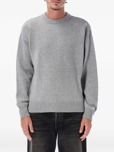 Colorful Standard Crew-neck Drop-shoulder Sweater In Gray