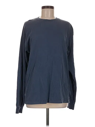 Pre-owned Colorful Standard Long Sleeve T-shirt In Blue