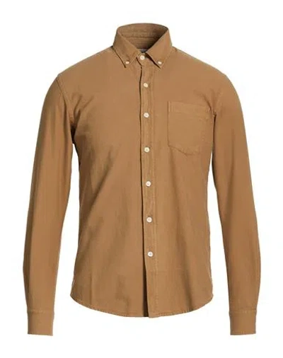Colorful Standard Man Shirt Camel Size Xxl Organic Cotton In Neutral