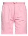 Colorful Standard Man Shorts & Bermuda Shorts Pink Size Xs Organic Cotton In Pink