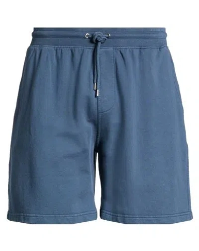 Colorful Standard Man Shorts & Bermuda Shorts Slate Blue Size Xl Organic Cotton