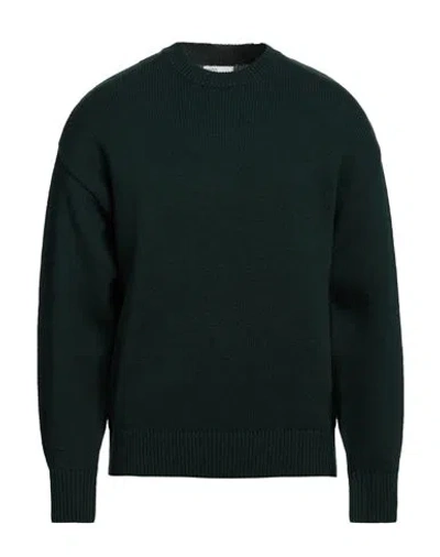 Colorful Standard Man Sweater Dark Green Size M Merino Wool