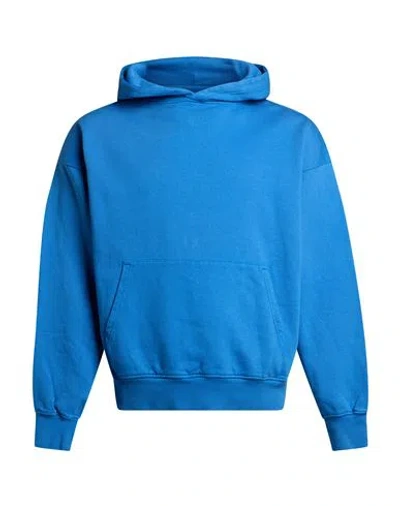 Colorful Standard Man Sweatshirt Azure Size S Organic Cotton In Animal Print