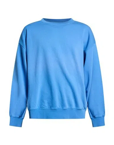 Colorful Standard Man Sweatshirt Azure Size Xl Organic Cotton In Blue