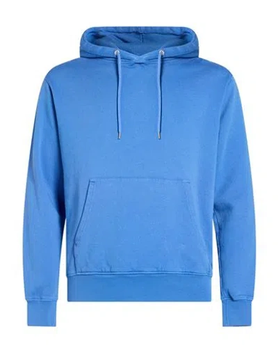 Colorful Standard Man Sweatshirt Azure Size Xs Organic Cotton In Blue