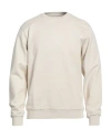 Colorful Standard Man Sweatshirt Ivory Size M Organic Cotton In Neutral