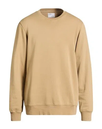 Colorful Standard Man Sweatshirt Sand Size L Organic Cotton In Brown