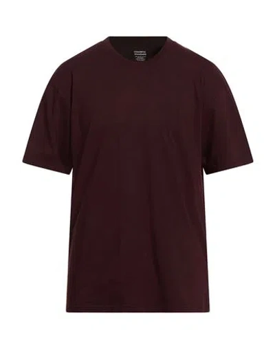 Colorful Standard Man T-shirt Burgundy Size Xl Organic Cotton In Brown
