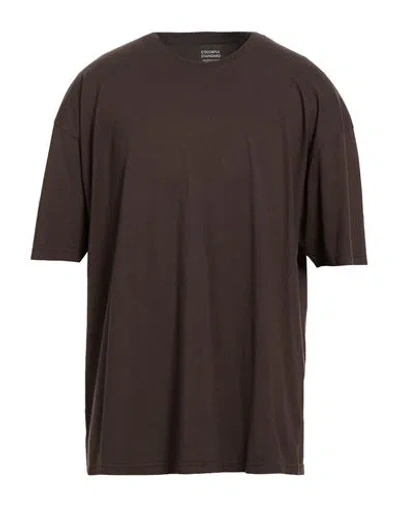 Colorful Standard Man T-shirt Chocolate Brown Size Xxl Organic Cotton