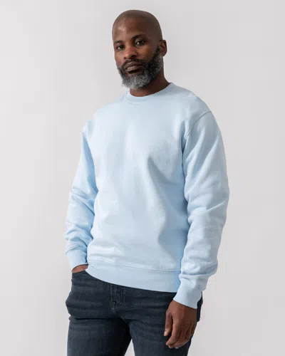 Colorful Standard Mens Classic Organic Crew Neck Sweatshirt In Blue