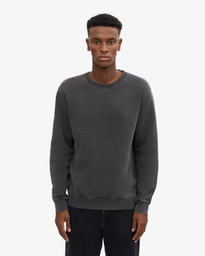 Colorful Standard Mens Classic Organic Crew Neck Sweatshirt In Black