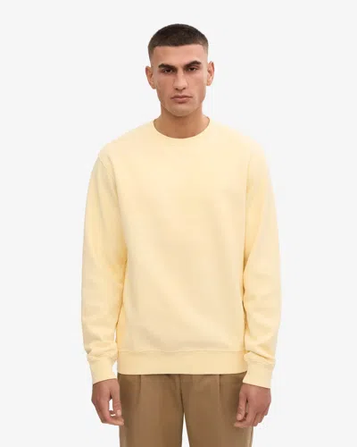 Colorful Standard Mens Classic Organic Crew Neck Sweatshirt In Yellow