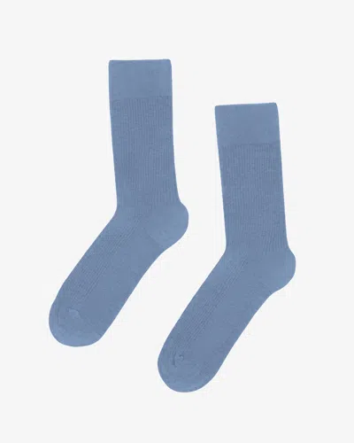 Colorful Standard Mens Classic Organic Socks In Steel Blue