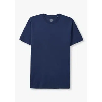 Colorful Standard Mens Classic Organic T-shirt In Marine Blue